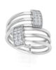Sterling  Diamond Ring